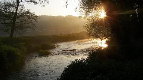 River-Frome-Moreton-Dorset-Sunset-fly-fishing