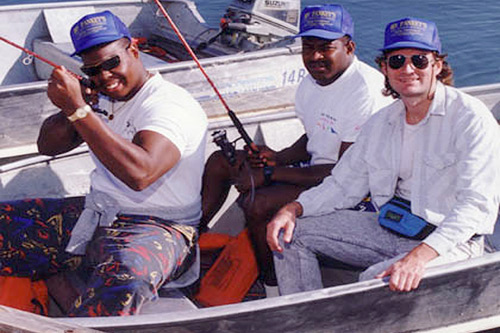 Colin-Jarman LA Rams-Celebrity Fishing Irv Pankey