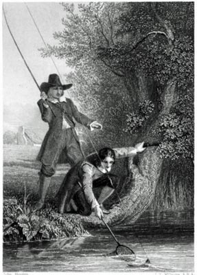 Walton-Cotton-Land-the-Trout-Compleat-Angler-1844