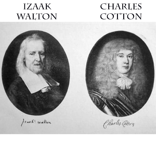 Izaak Walton Charles Cotton portrait the compleat angler 1676